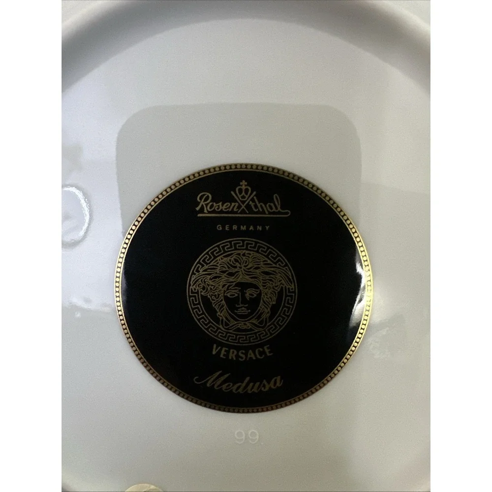 Versace Medusa‎ Bread and Butter plate 7inch w/ Gold Rosenthal Germany
